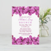 薄紫リースマザーズデイブランチ招待状 招待状 (スタンド正面)