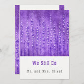 薄紫ルピネス誓25年 招待状 (正面/裏面)