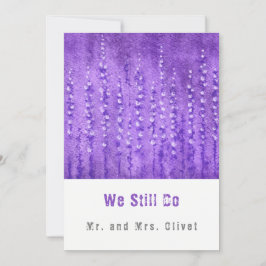 薄紫ルピネス誓25年 招待状