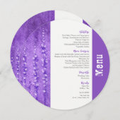 薄紫ル結婚ピネスのサークルメニュー メニュー (正面/裏面)