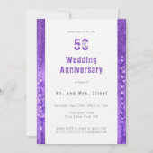 薄紫ル結婚ピネス50周年 招待状 (裏面)