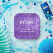 薄紫ル結婚ピネス ペーパープレート (パーティー)