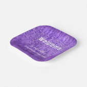 薄紫ル結婚ピネス ペーパープレート (傾斜あり)