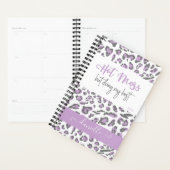 薄紫レオパード印刷ホット混乱の私の最高のプランナー プランナー手帳 (ディスプレー)