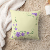 薄紫レモンリバーシブル装飾用クッション クッション (ブランケット)