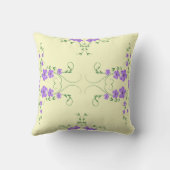 薄紫レモンリバーシブル装飾用クッション クッション (裏面)