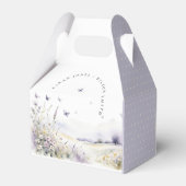 薄紫ワイルドフラワーバタフライフィールド結婚風景 フェイバーボックス (裏面サイド)