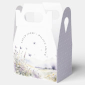 薄紫ワイルドフラワーバタフライフィールド結婚風景 フェイバーボックス (オープン)
