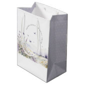 薄紫ワイルドフラワーバタフライフィールド結婚風景 ミディアムペーパーバッグ (裏面アングル)