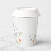 薄紫ワイルドフラワーバタフライベビーシャワーパーティー 紙コップ (右)