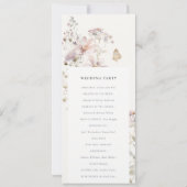 薄紫ワイルドフラワーファーンボタニカル結婚式 プログラム (裏面)