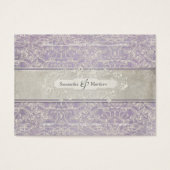 薄紫ヴィンテージフランスのリージェンシーレースエッチド結婚ーズ (正面)