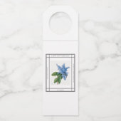 薄紫ヴィンテージマザーズデイボトルラベル ボトルネックタグ (正面)