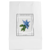 薄紫ヴィンテージマザーズデイ抱き枕 ミディアムペーパーバッグ (裏面)