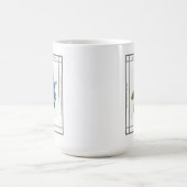 薄紫ヴィンテージ母の日コーヒーマグ コーヒーマグカップ (中央)