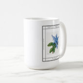 薄紫ヴィンテージ母の日コーヒーマグ コーヒーマグカップ (正面右)