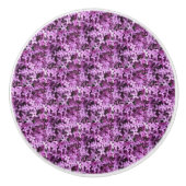 薄紫写真 |並べて半分のドロップ | セラミックノブ (正面)