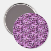 薄紫写真 |並べて半分のドロップ | マグネット (正面/裏面)