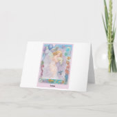 薄紫図解入りの、写真付きのバタフライマジカル誕生日 カード (裏面)