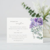薄紫多血ユーカリ動物結婚披露宴 エンクロージャーカード (スタンド正面)