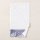 薄紫大理石銀2バスルーム用タオルセット バスタオルセット (ハンドタオル)