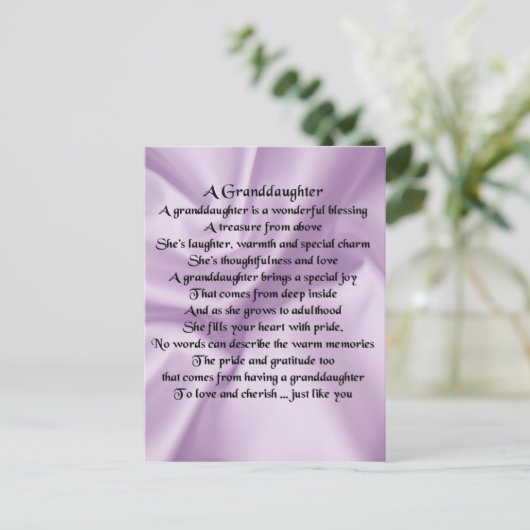 薄紫孫 ポストカード (スタンド正面)