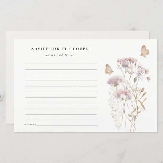 薄紫山花シダの葉の水色結婚の (正面/裏面)