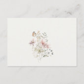 薄紫山花シダ植物結婚披露宴 エンクロージャーカード (裏面)