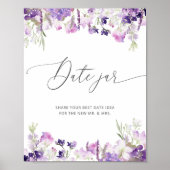 薄紫山花デート夜アイディア。日付jar ポスター (正面)