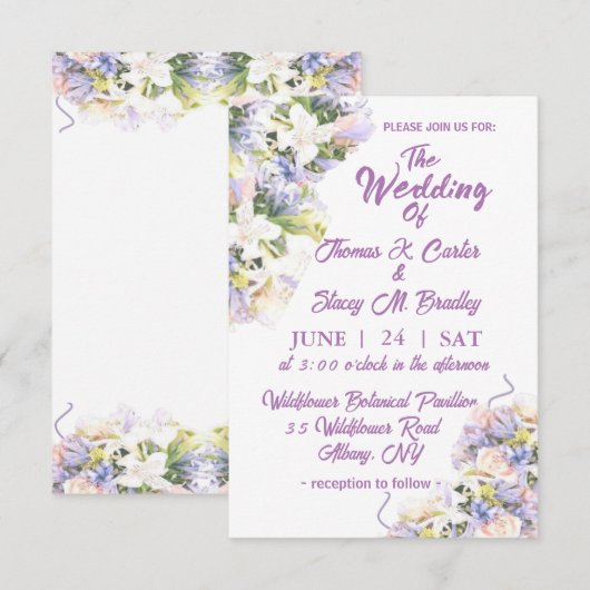 薄紫山花フローラ結婚ズ (正面/裏面)