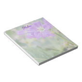 薄紫山花写真ゼラニウム植物花 ノートパッド (アングル)