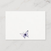 薄紫山花蝶の赤ちゃんシャワー用ブック エンクロージャーカード (裏面)