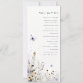 薄紫山花蝶ガーデンプログラム 招待状 (裏面)