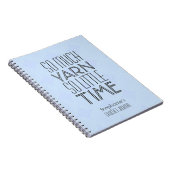 薄紫幾何学的パターカスタムンのクロシェ帳 ノートブック (右側)