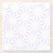 薄紫幾何学 ガラスコースター (裏面)