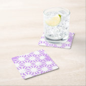 薄紫幾何学 スクエアペーパーコースター (インサイチュ)