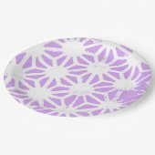薄紫幾何学 ペーパープレート (アングル)
