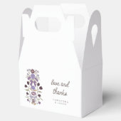 薄紫弓花模様結婚ズ フェイバーボックス (オープン)