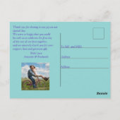 薄紫忘れメノフラワーサンキュー ポストカード (裏面)