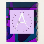 薄紫手紙A藍波 プランナー手帳 (裏面)