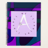 薄紫手紙A藍波 プランナー手帳 (正面)