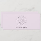 薄紫抽象芸術花エレガント贈与証 (正面/裏面)