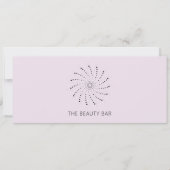 薄紫抽象芸術花エレガント贈与証 (正面)