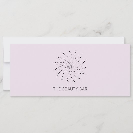 薄紫抽象芸術花エレガント贈与証 (正面)