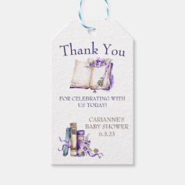 薄紫新しいチャプターがシャワーギフトラベル ギフトタグ