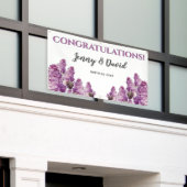 薄紫春ぶら下がったガーデン結婚ズ 横断幕 (ビルの外側)