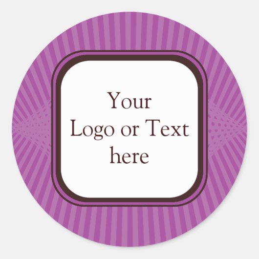 薄紫春レイズシール ラウンドシール (正面)