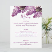 薄紫春庭園の結婚式 メニュー (スタンド正面)