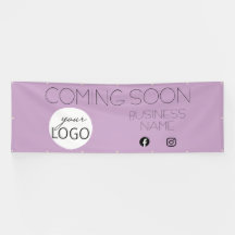 薄紫来のSoon Business Logo Promotion Large
