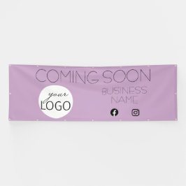 薄紫来のSoon Business Logo Promotion Large 横断幕
